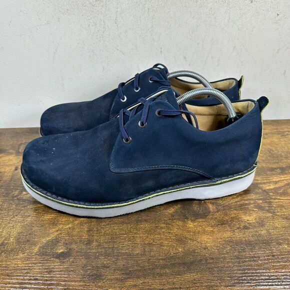 Samuel Hubbard Vibram Nubuck Derby Blue Gray Shoes M1100-016 Men's 11.5 - Picture 3 of 7